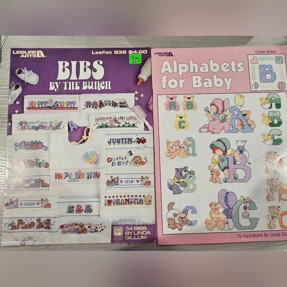 Bibs By The Bunch Alphabets For Baby Counted Cross Stitch Charts